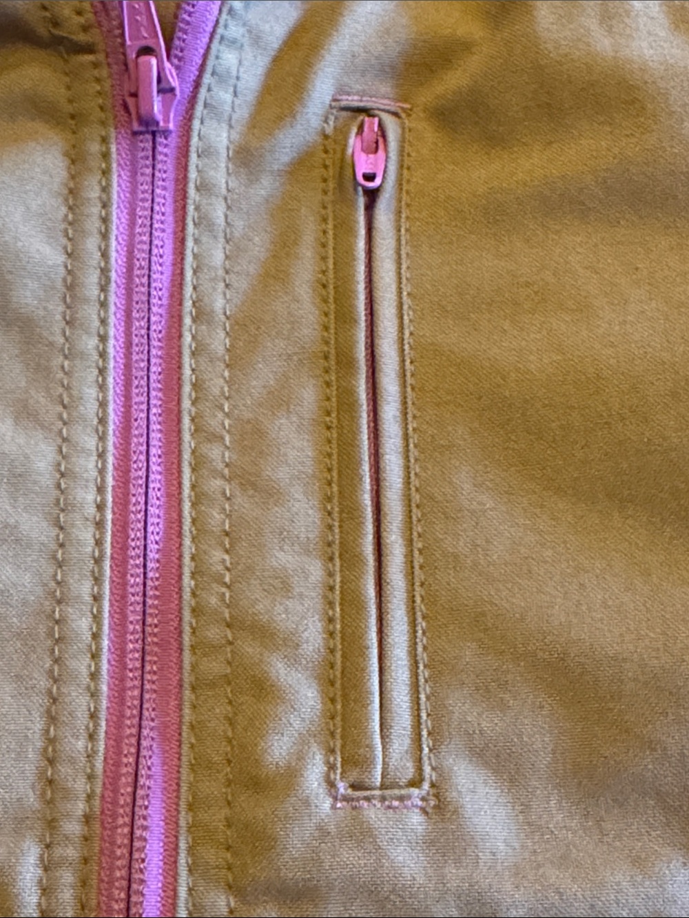 Carhartt Kids Brown Hooded Puffer Jacket with Pink Lining - Picture 3 of 8